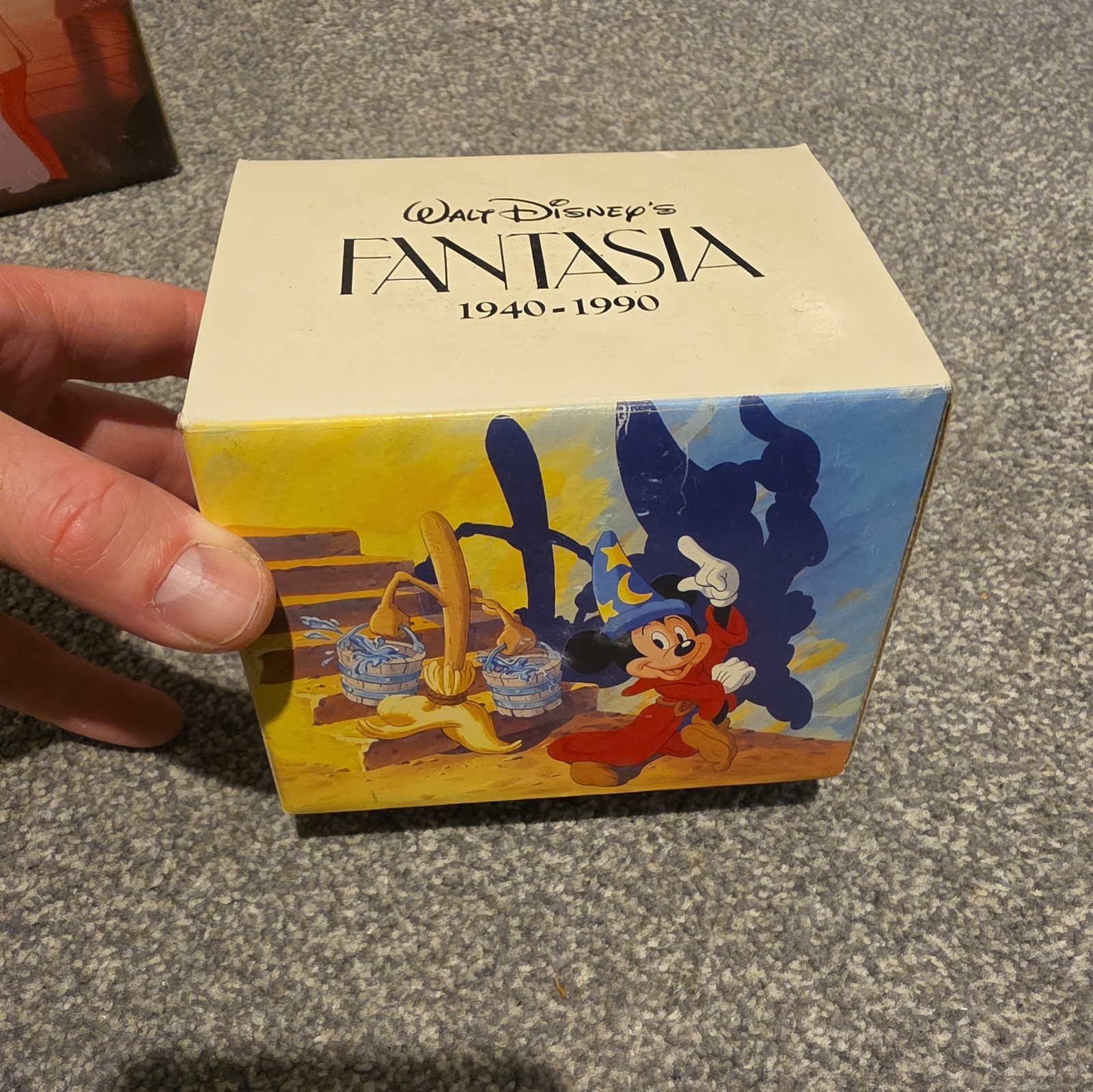 Vintage Disney Fantasia Mug 1940-1990 Anniversary Made In Japan with Box