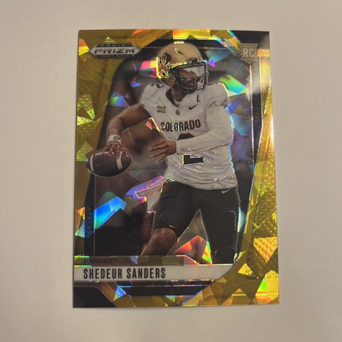 2025 Panini Prizm Draft Picks - Shedeur Sanders #19 Gold Ice Prizm (RC)