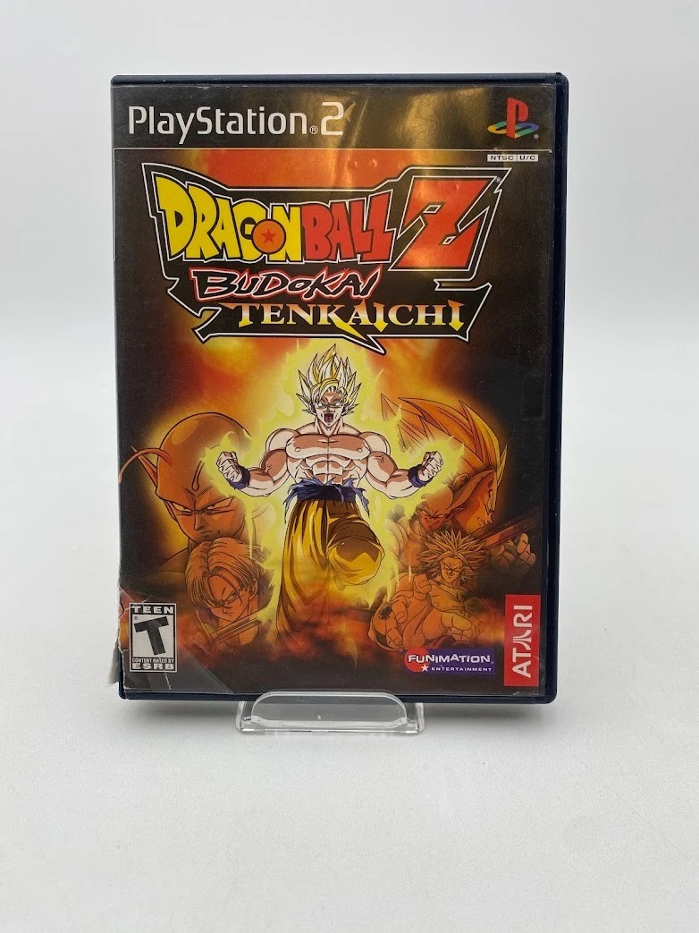Jaquette De Jeu PS2 DBZ Budokai Tenkaichi - Boîtier Seul, état Correct Avec Un Petit Trou Au Dos