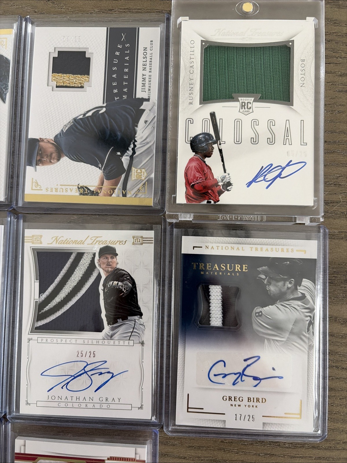 National Treasures Baseball RPA Rookie Lot (10) 2014-2017 ALL /25! AUTO RELIC GU view 3