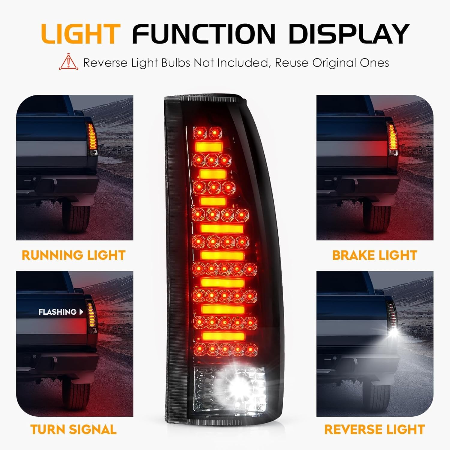 Tail Light light + Brake B, Smoke + B 