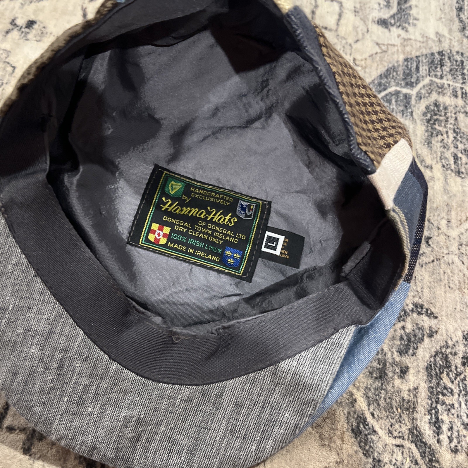 Hannah Hats Plaid Patchwork Size Large - image 6