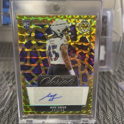 2025 Mosaic Mike Green Gold 7/10 Rookie Scripts Auto Case Hit SSP!