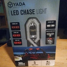 YADA 7 INCH LED CHASE LIGHT 360 Lumens IP67 LM533858-5 Modes DOT Compliant