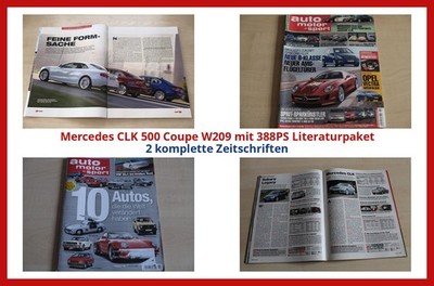 Mercedes CLK 500 Coupe W209 mit 388PS Literaturpaket - 2 komplette Zeitschriften