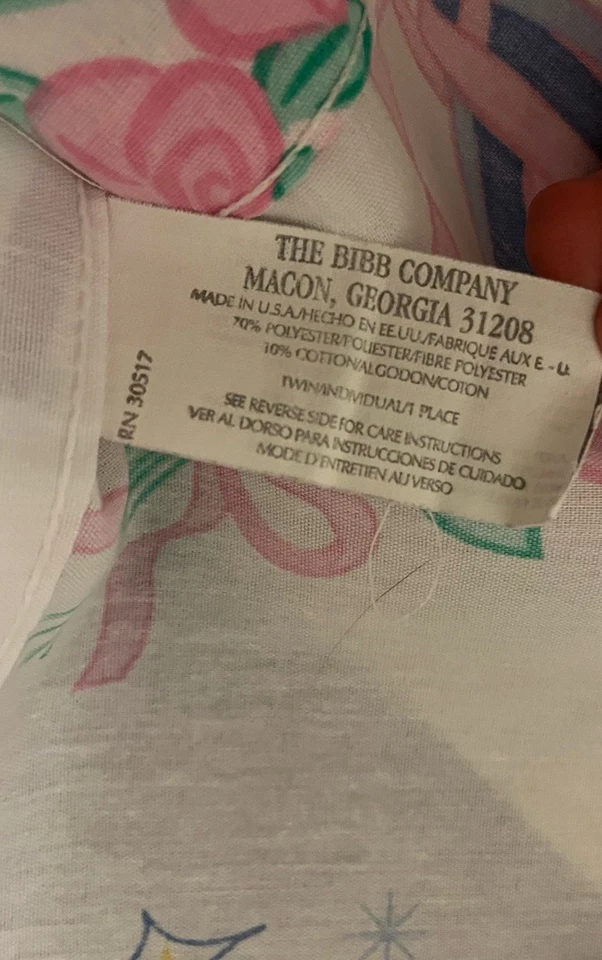 Винтажная занавеска для куклы Barbie AA 1995 1 панель 70x94 дюйма The Bibb Company - Изображение 4 из 4