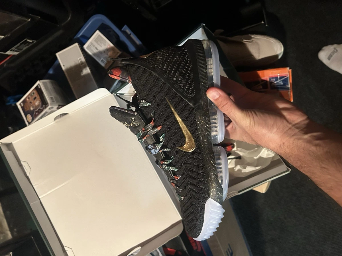 Nike LeBron 16 Black Metallic Gold for Sale | Authenticity