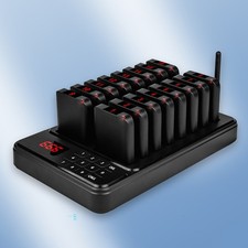 Wireless Restaurant Pager System Guest Queuing 16 Buzzer For Food Truck Bar Cafe