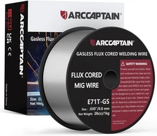 ARCCAPTAIN Flux Core Welding Wire .030, E71T-GS Mig 2LB, 0.030" 