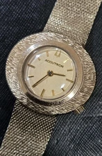 1972 Vintage BULOVA ACCUTRON WRIST WATCH 10kt Gold Filled Tunning Fork 2183 USA 