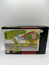 Boogerman A Pick and Flick Adventure SNES CIB Former Collectors Copy RARE!!!