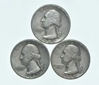 TOUGH 1942 1943 1938 Washington Quarter 90% Silver Lot *824