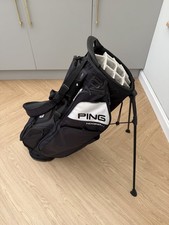 Ping Hoofer 14 Golf Stand Bag 14-Way, Rainhood, Dual Strap, 2.7kg, Black