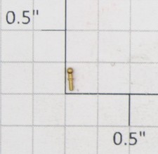 Roundhouse 22211 HO Brass Handrail Stanchion 24 