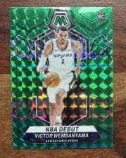 2023-24 Panini Mosaic - NBA Debut Victor Wembanyama #257 Green Mosaic Prizm (RC)