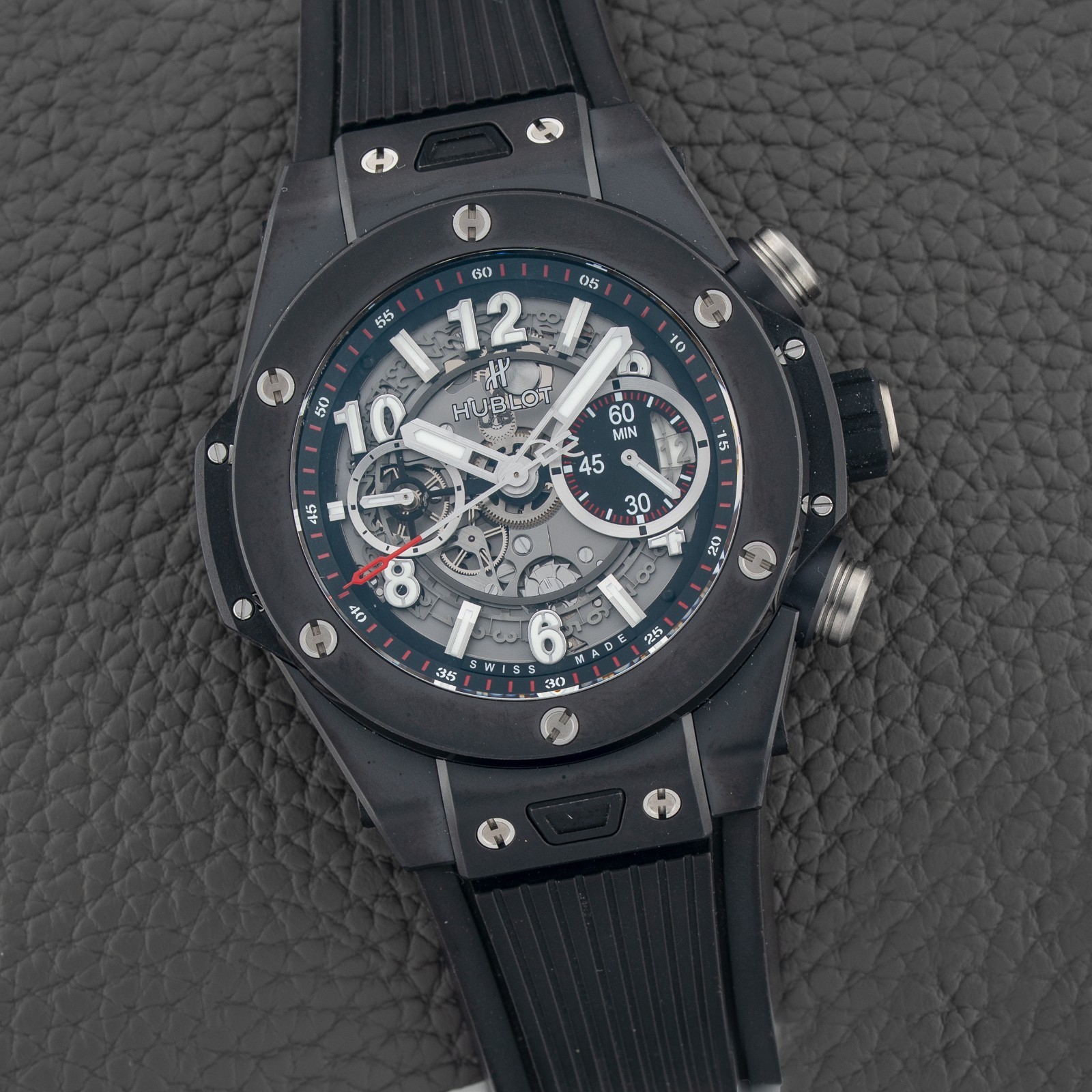 Big Bang Unico Chronograph 44 Black Magic Ceramic - 100% Complete & As-New