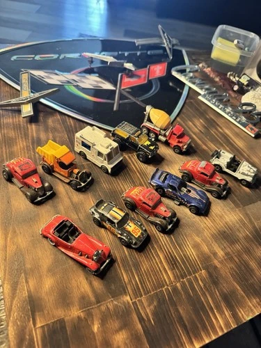 Hot Wheels Vintage Diecast Car Trucks 1:64 Mercedes Porsche Peterbilt GMC Lot 11