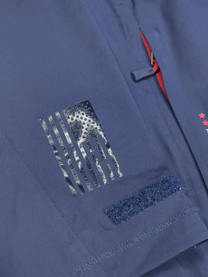 OFICIAL RYDER CUP TEAM USA RLX Ralph Lauren Golf Camisa de Lluvia Chaqueta Para Hombres Mediana Foto 3 de 4