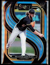 2025 Panini Select #156 Braxton Ashcraft Blue Prizms #/199