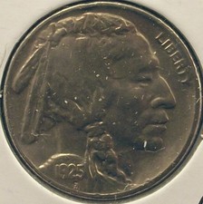 1925  S Buffalo Nickel  AU pepwwy