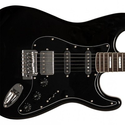 STAGG VINTAGE SERIES S-60 STRAT HSS ELECTRIC GUITAR / BLACK
