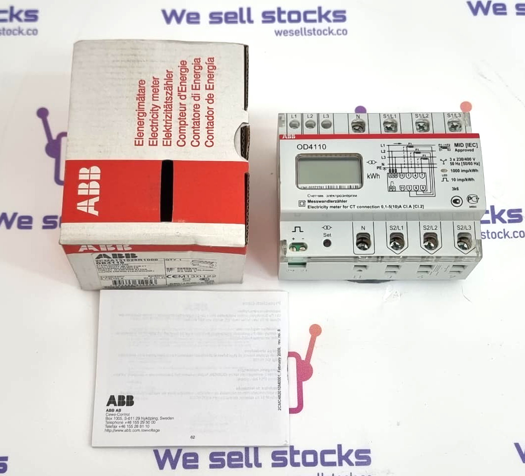 ABB OD4110 Electricity Meter 2CMA131025R1000 230/400V 0.1-5(10)A