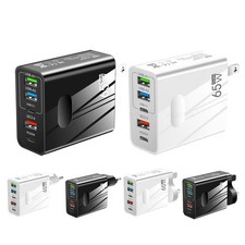 USB Type C Charging Plug 65W Charger Block Fast Charging with Multiple Ports.