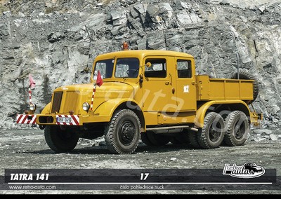 Postkarte TRUCK Nr. 17 - Tatra 141 (1957 - 1970)
