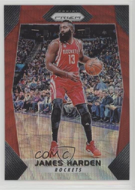 2017-18 Panini Prizm Ruby Wave Prizm James Harden #251 jn1