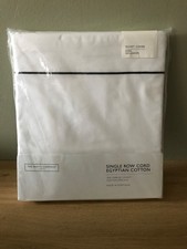 The White Company Single Row Cord 200-TC King Duvet Cover 