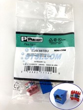Panduit CJ5E88TBU Cat5e Mini-Com Jack Blue STSI