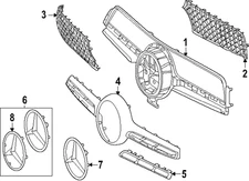 Genuine Mercedes-Benz Grille Cover 167-888-17-01-9734