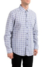 Hugo Boss Men's "Mason" Slim Fit Floral Print Long Sleeve Shirt US 2XL IT 56