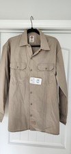Dickies FLEX Men s L Beige Long Sleeve Button...