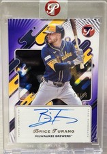 🍺⚾️BRICE TURANGE 2025 Topps Pristine Purple Refractor Auto SP /99 #BREWERS!⚾️🍺