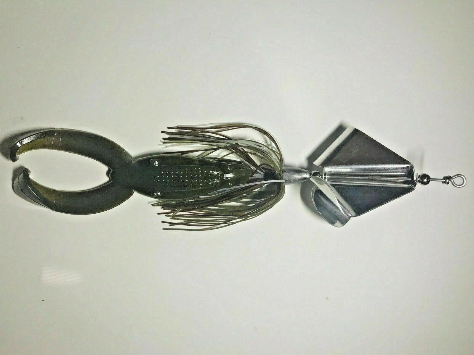 The Crazy Clacker 1/2oz Quad Aluminum Blade Buzzbait w/Skirt & Frog eBay