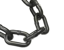 Powder Coated Black Chain 3/16" x 20 FT for Swing Gate Fence Barrier