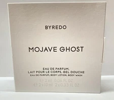 Byredo Mojave ghost eau de parfum perfume edp, BODY LOTION, BODY WASH sample SET