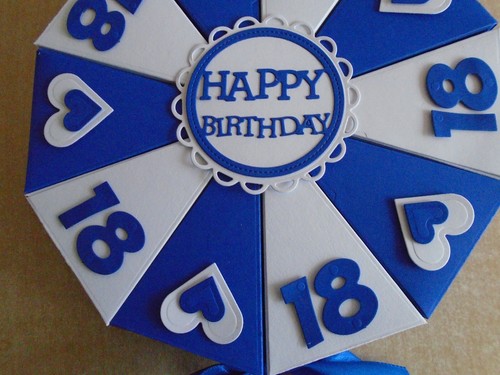 Torte zum 18 Geburtstag Geldgeschenk Schachteltorte Papiertorte Mädchen O.Junge - Bild 6 von 6