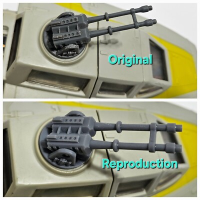 Kinner Reproduction Kenner Star Wars Y-Wing Replacement Top Cannon, Reproduction With ...