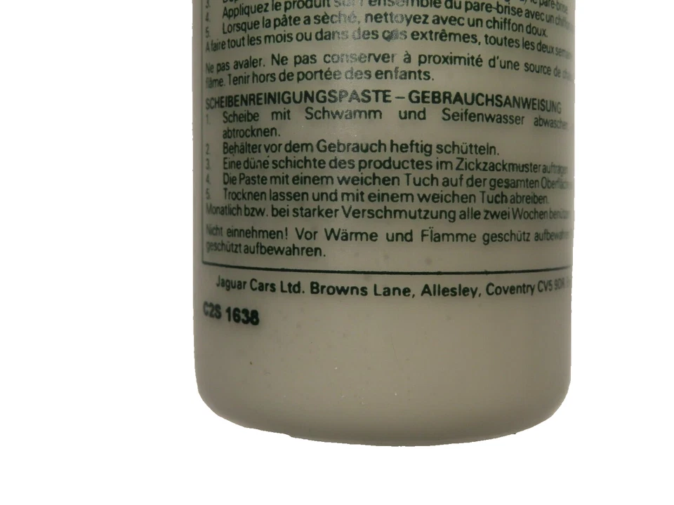 Pasta limpiadora de parabrisas Jaguar 2 botellas de 125 ml XK XJ F-Type XKE MK Foto 4 de 4