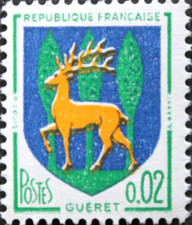 TIMBRE FRANCE 1962 - 1965 -  N° 1351B ** Blason de GUERET  (pl)