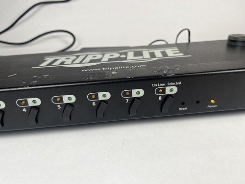 Tripp Lite 8-Port KVM Switch w/ OSD Model CS-138A + Power Cord Tested Working - Picture 6 of 14