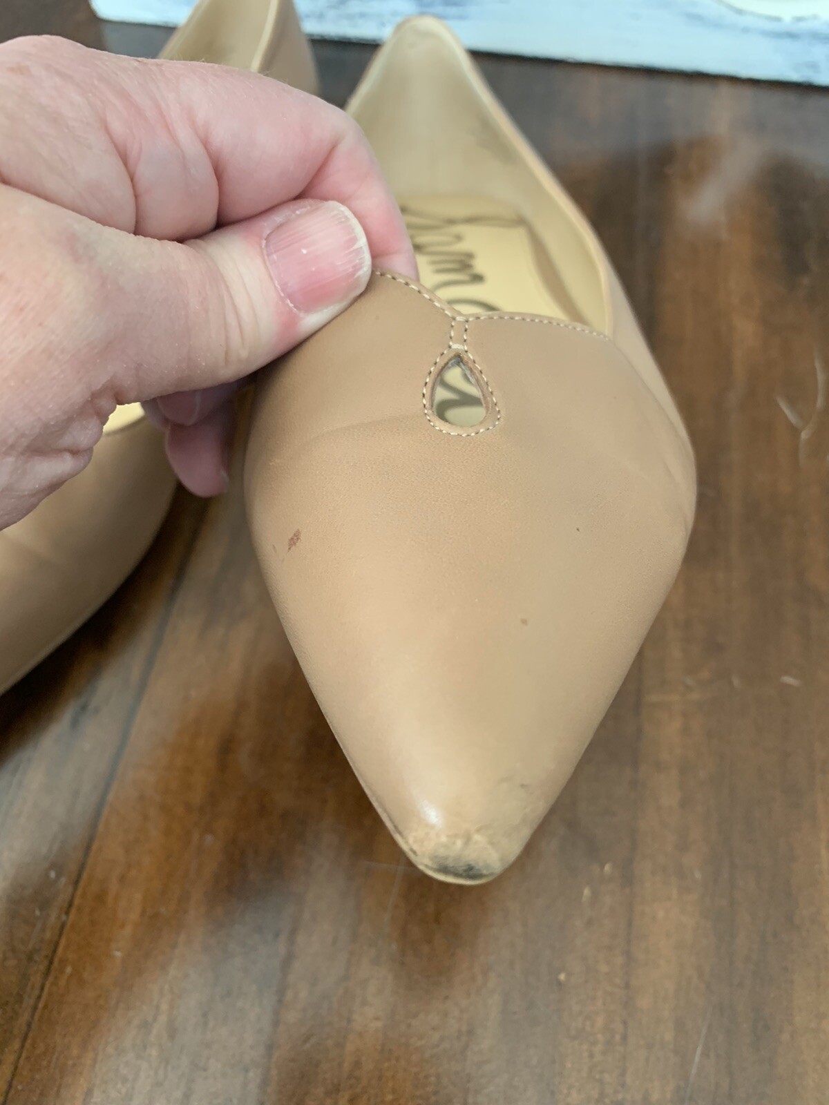 Sam Edelman Tan Leather Pointy Toe Ruby Flats Siz… - image 8