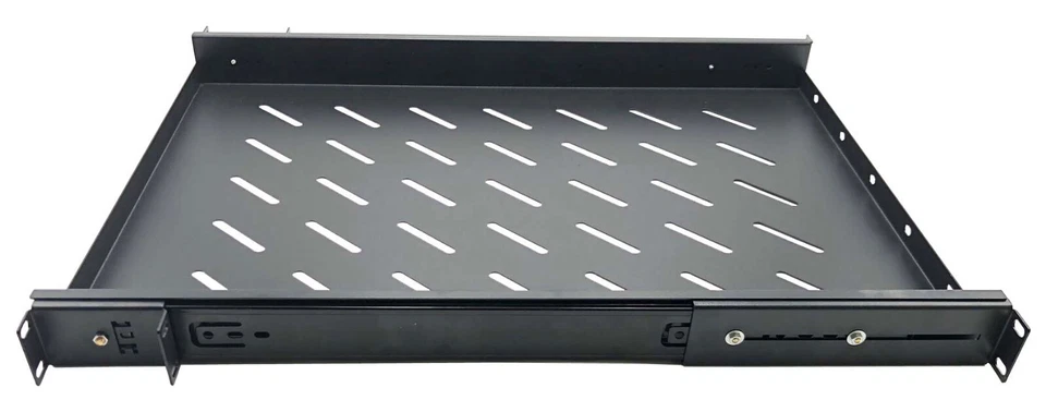 19" Rack Mount ADJUSTABLE Pull-Out Sliding Keyboard Mouse Network Shelf Tray - Image 3 of 3