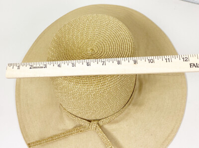 Scala Collection Handcrafted Wide Brim Women’s Straw Hat One Size Scala Handcrafted Womens Natural Straw Hat One Size Fits  main image 4
