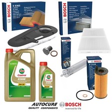 FOR BMW 5 SERIES 520D 2.0 F10 DIESEL FULL BOSCH KIT OIL AIR FUEL CABIN FILTER 6L
