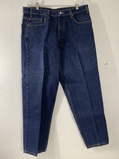 Vintage Levi's 550 Jeans 38x30 Made in USA Blue Relaxed Fit Red Tab 90s Denim