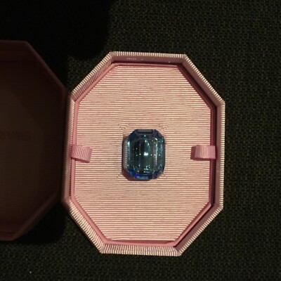 Swarovski 5600235 Anello cocktail Lucent Taglio ottagonale Blu  52