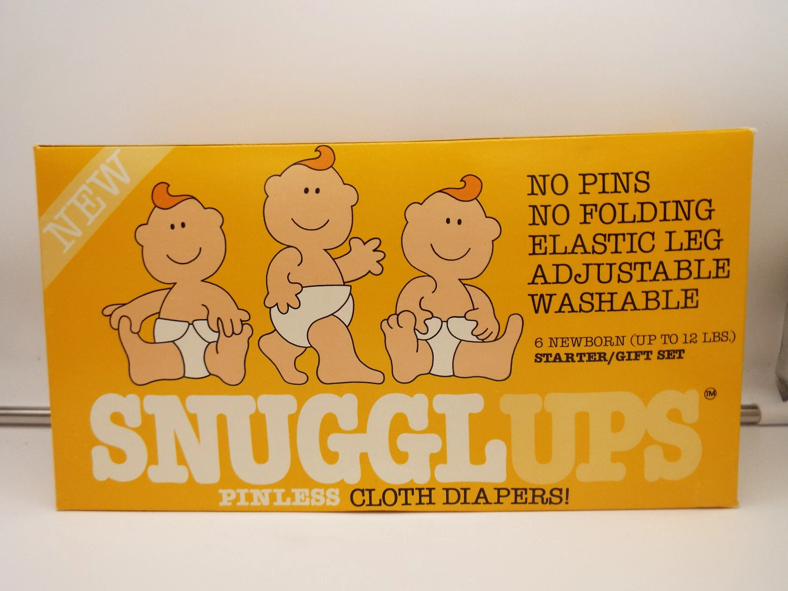SnugglUps Pinless Cloth Diapers Vintage Baby Starter Gift Set Size Newborn
Opens in a new window or